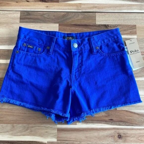 POLO Ralph Lauren Girls size 16 Denim Shorts - Picture 1 of 5